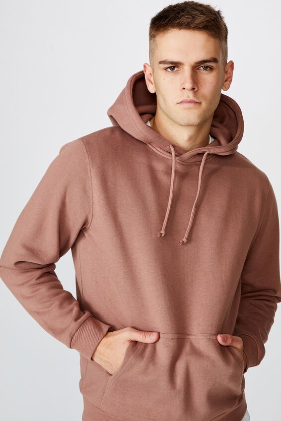 Basic Hoodie, ASH WINE