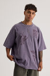 Notion Vintage Box Fit Graphic Tshirt, NTN PURPLE DOVE/SOLO - alternate image 1