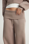 Wide Waistband Trackpant, MUSHROOM - example image 4