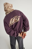 Open Gallery Zip Thru Hoodie, OG FROZEN BERRY/ SPLICE - alternate image 3