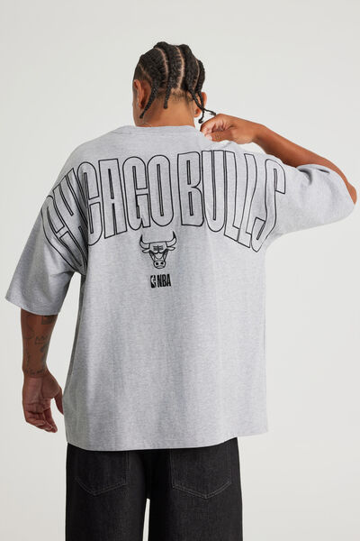 Box Fit Nba T Shirt, LCN NBA STEEL MARLE/CHICAGO BULLS CLASSIC
