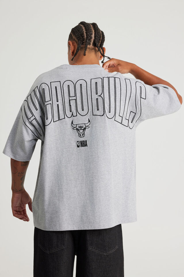 Box Fit Nba T Shirt, LCN NBA STEEL MARLE/CHICAGO BULLS CLASSIC