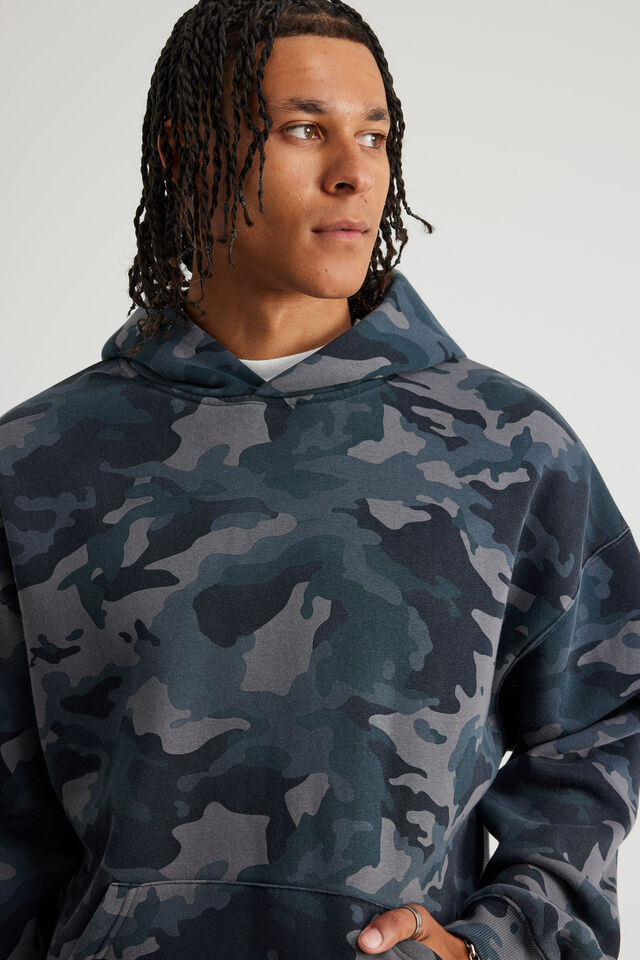 Authentics Hoodie, WASHED BELUGA CAMO