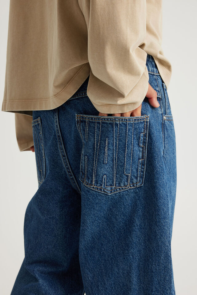 Half Half Classico Baggy Jean, ARIZONA BLUE/HALF HALF BACK POCKET