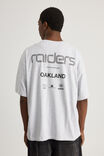 Box Fit Nfl Tshirt, LCN NFL RAIDERS SILVER MARLE/WORLDWIDE - alternate image 3