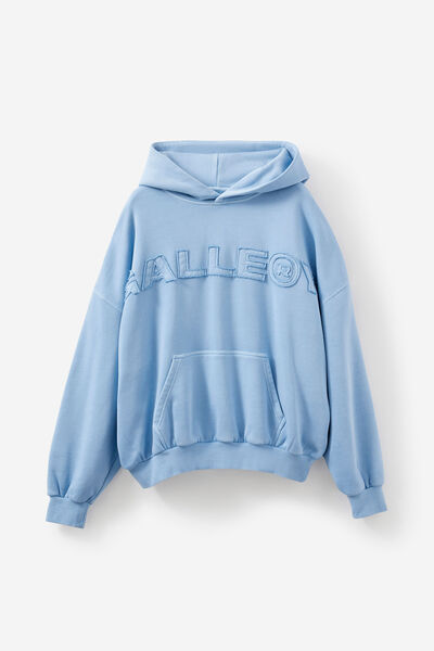 Open Gallery Hoodie, OG WASHED BLUE MIST/GALLERY HEADLINE