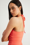 Snatched Halter Top, CORAL - example image 4