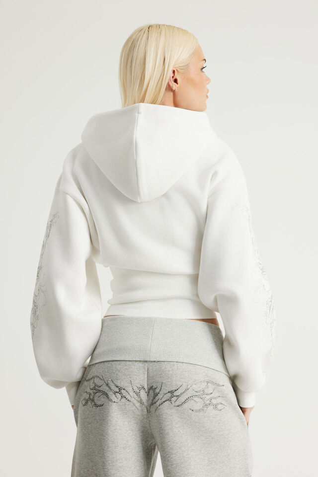 Notion Corset Zip Through Hoodie, NTN CLOUD/GOTHIC
