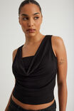 Cowl Front Tank, WASHED BLACK - alternate image 1