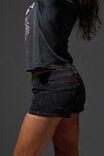 Tumblr Low Rise Booty Short, HEAVY WASH BLACK_STAR - alternate image 3