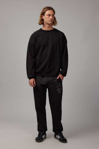 Nfl Relaxed Trackpant, LCN NFL BLACK/RAIDERS STEALTH