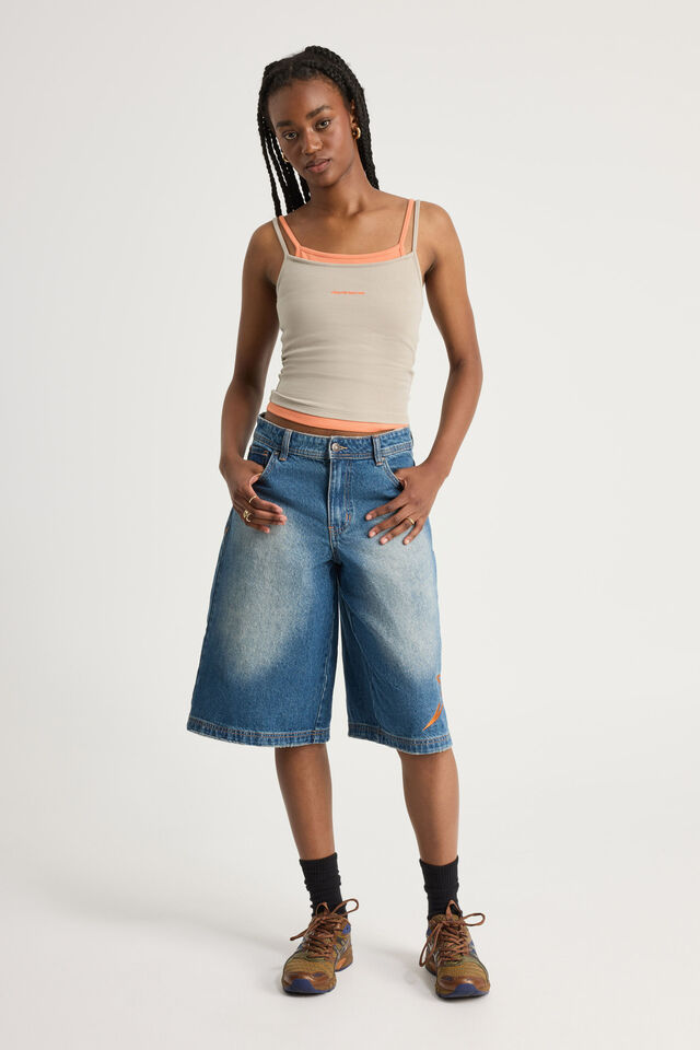 Layered Graphic Cami, SUNBLEACHED KHAKI/DAYDREAMER