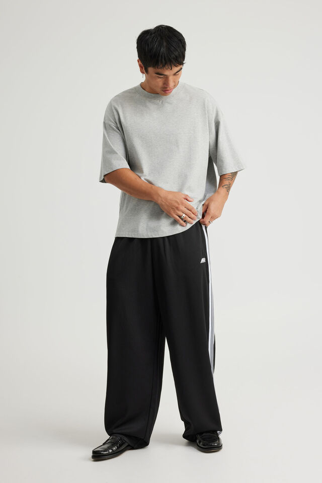 Open Gallery Wide Leg Track Pant, OG BLACK