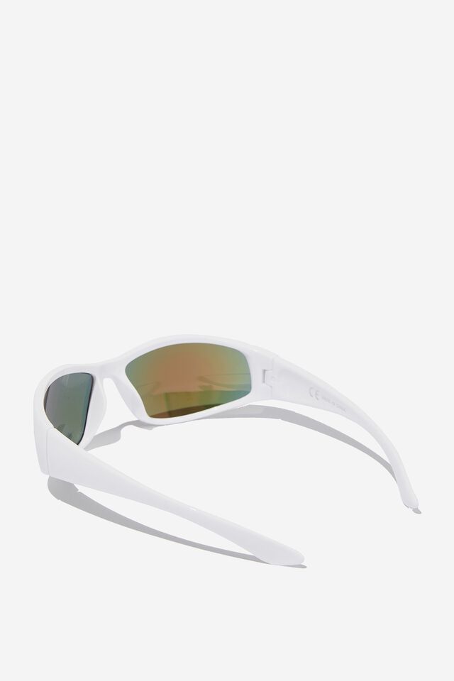 Beau Sunglasses, WHITE/ORANGE