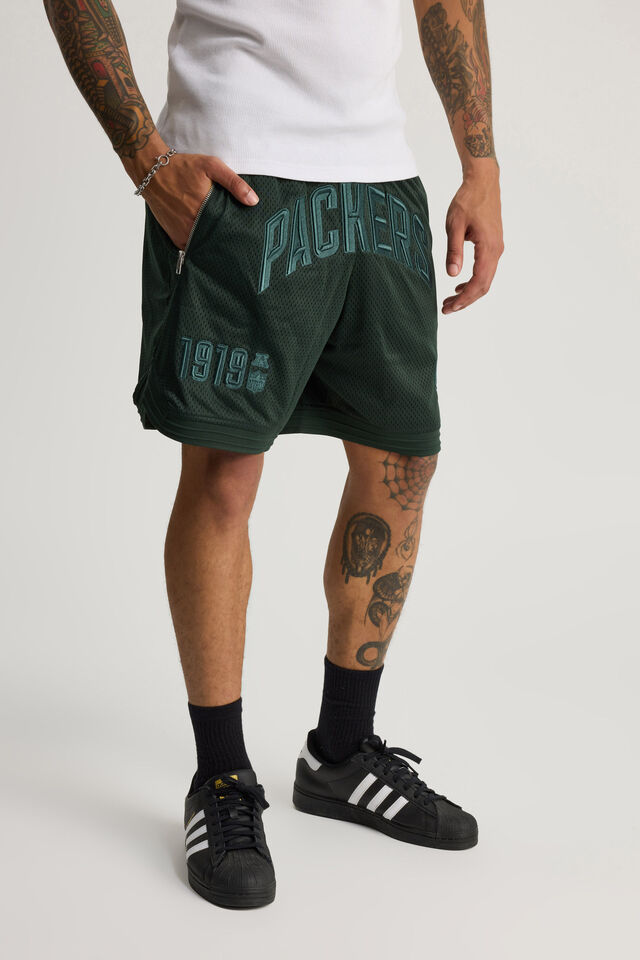 Nfl Basketball Short, LCN NFL KELP/PACKERS STEALTH