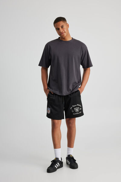 Nfl Basketball Short, LCN NFL BLACK/RAIDERS PREP