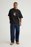 Box Fit Music Merch T Shirt, LCN BRA BLACK/TUPAC SHAKUR SIGNATURE - alternate image 2