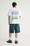 Half Half Painter Baggy Denim Short, DESERT HORIZON - example image 3