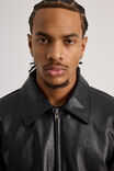 Notion Pu Leather Jacket, BLACK - alternate image 4