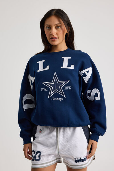Lcn Dallas Cowboys Slouchy Crew, NAVY/LCN DAL DALLAS COWBOYS STAR