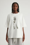 Oversized Music Merch Tee, LCN MT CLOUD/CHRISTINA AGUILERA STRIPPED - alternate image 2