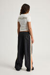 Open Gallery Baggy Nylon Track Pant, OG BLACK/RICH ORANGE - alternate image 3
