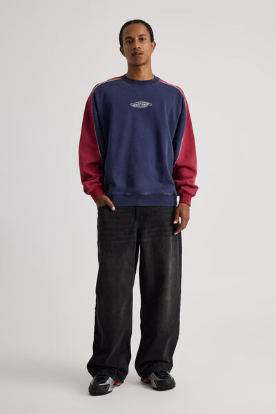 Half Half El Grande Baggy Jean, VINTAGE BLACK