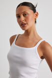 Longline Tank, WHITE - alternate image 4