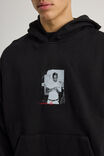 Music Merch Hoodie, LCN BRA BLACK/TUPAC SIGNATURE PHOTO - alternate image 4