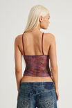 V Neck Cami, ABSTRACT FLORAL LACE - example image 3