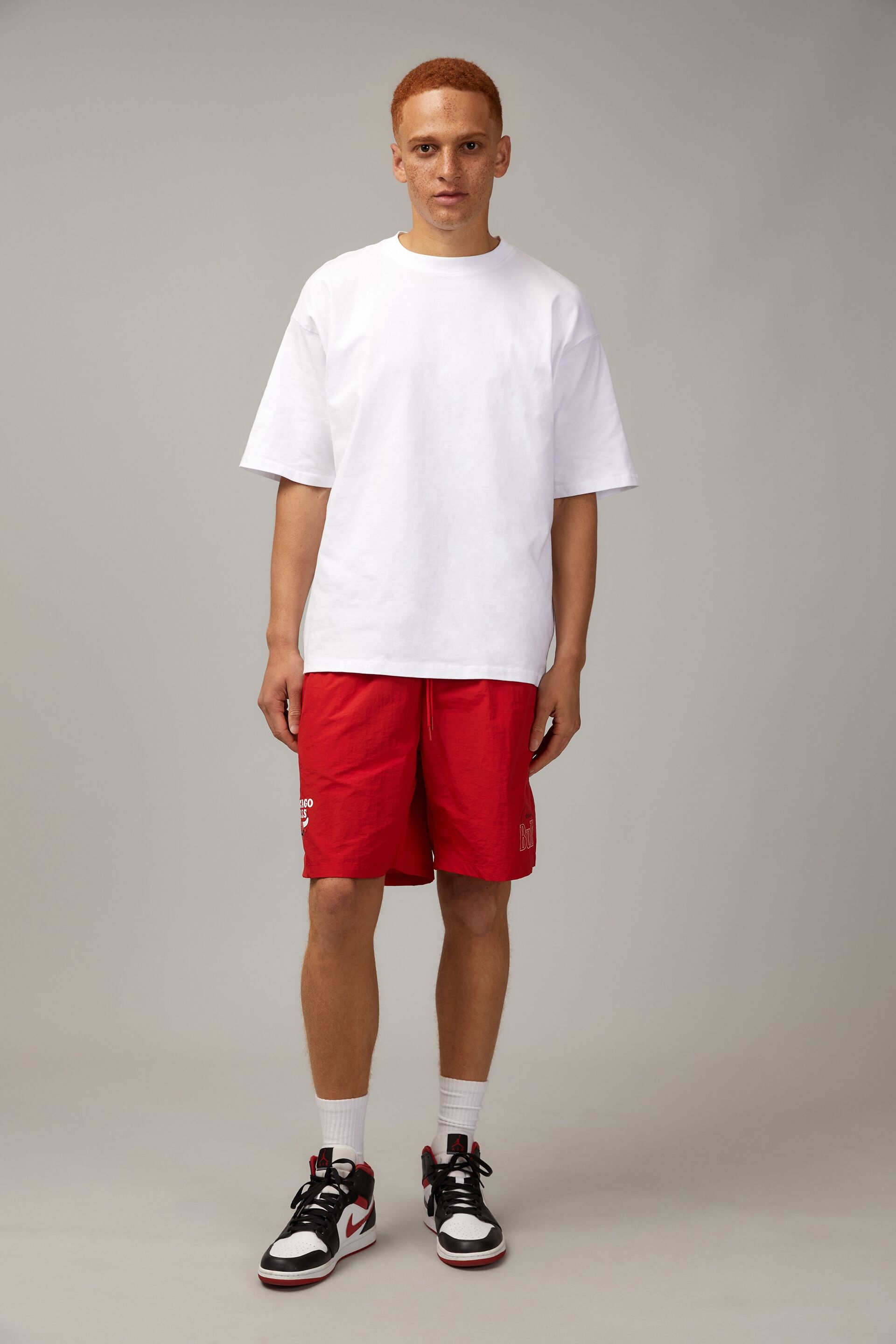White discount nba shorts