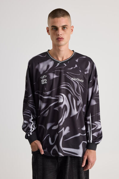 Notion Long Sleeve Jersey, NTN BLACK/NOTION OIL SLICK