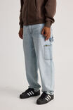 Half Half Baggy Painter Jean, DAY BLUE - alternate image 2