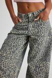 Mega Baggy Jean, COOL LEOPARD - alternate image 4
