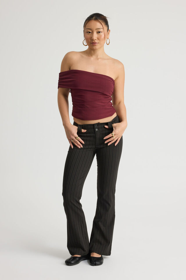 Jamie Dress Pant, BLACK PINSTRIPE