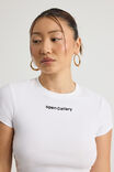 Fitted Graphic Tee, WHITE/OPEN GALLERY IDEAS DEPT - alternate image 4