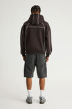 Half Half Cargo Denim Short, BLACK IRON - example image 3