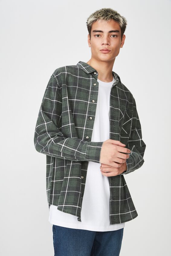Long Sleeve Check Shirt, DUFFEL CHECK