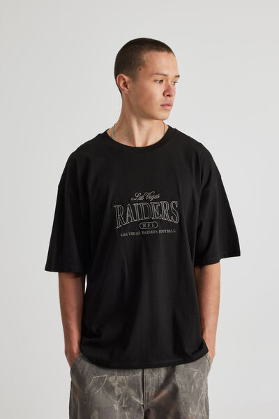 Box Fit Nfl Tshirt, LCN NFL BLACK/RAIDERS NEW PREP