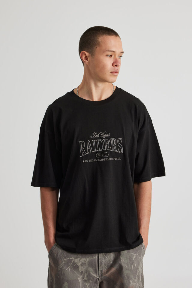 Box Fit Nfl Tshirt, LCN NFL BLACK/RAIDERS NEW PREP