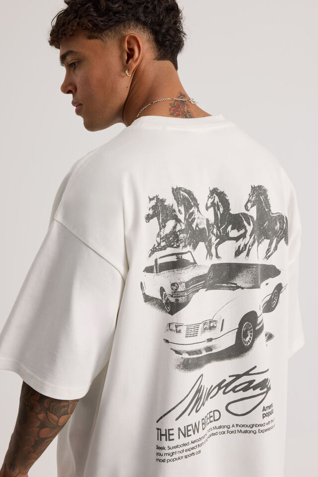 Ford Heavy Weight Box Fit Tshirt, LCN FOR CLOUD/FORD PHOTOGRAPHIC