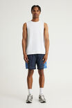 Half Half Pull On Short, NAVY BLAZER/PIPING - example image 2