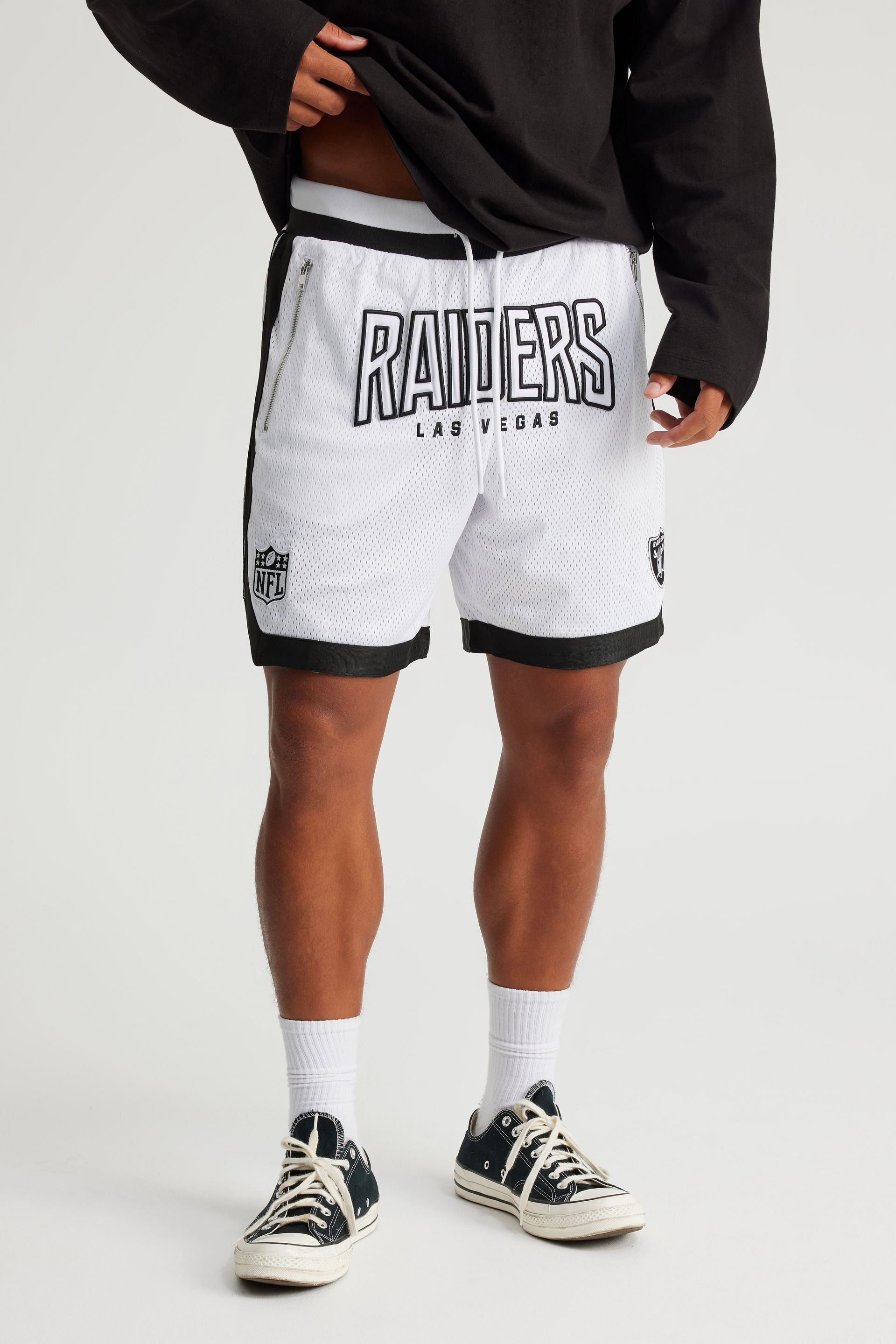 Men's White Nfl Basketball Short | Factorie Australia