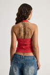 Graphic Halter, RANCH RED/72 - alternate image 3