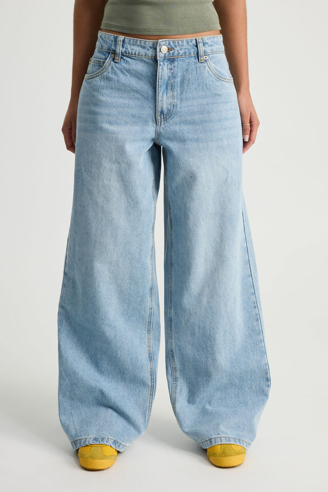 Mid Rise Baggy Jean, MADRID BLUE