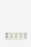 Eyelet Headband, BLACK/SILVER - alternate image 1