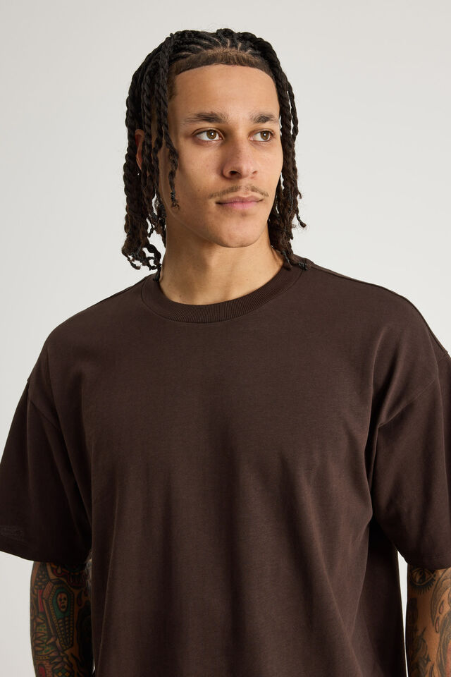 Authentics Heavy Weight Box Fit Tshirt, CHOC TORTE