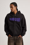 Half Half Zip Thru Hoodie, HH BLACK/HALF SHUFFLE - alternate image 3