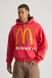 Mcdonalds Zip Thru Hoodie, LCN MCD RANCH RED/GOLDEN ARCHES - alternate image 3