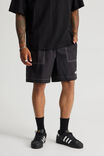 Half Half Pull On Short, BLACK - alternate image 1